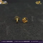 Yellow Gold Swirl Tops/Studs for Women