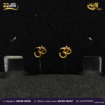 Divine 'Om' 22K Gold Stud - Image 2