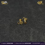 Om 22K Gold Stud