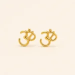 Divine 'Om' 22K Gold Stud
