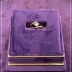 Twisted Band Square Stone Ring – 9KT Gold Ultra Lightweight Women’s Ring