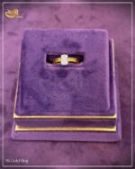 Emerald Cut Stone Ring – 9KT Gold Ultra Lightweight Women’s Ring