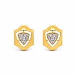 Geometric Gold Tops - 22K Yellow Gold - CZ Stones