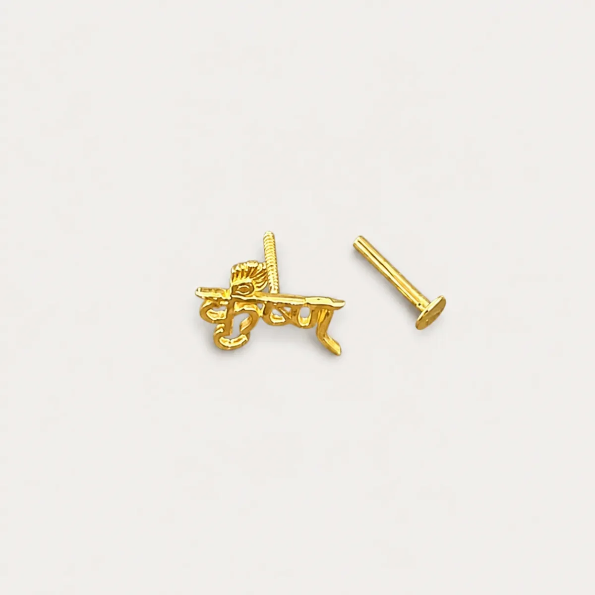 Krishna Stud in 18K Yellow Gold - Image 2