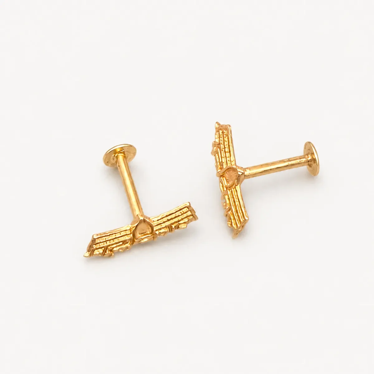 Mahakal Stud in 22K Yellow Gold - Image 2